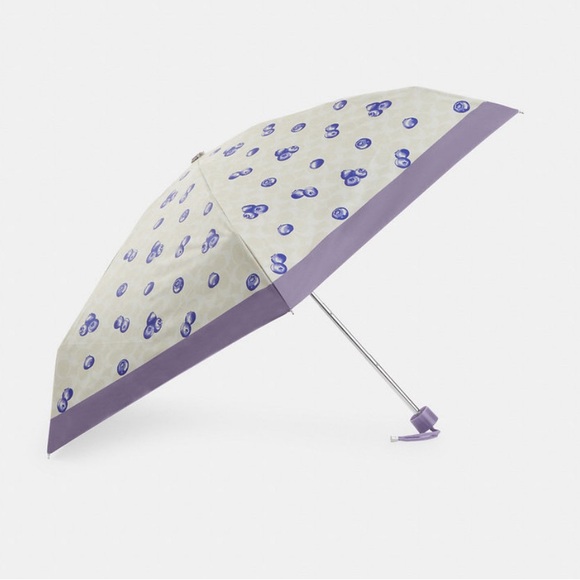 Coach Accessories - NWT, Coach Blueberries Umbrella, Nylon with 
Umbrella Cover
